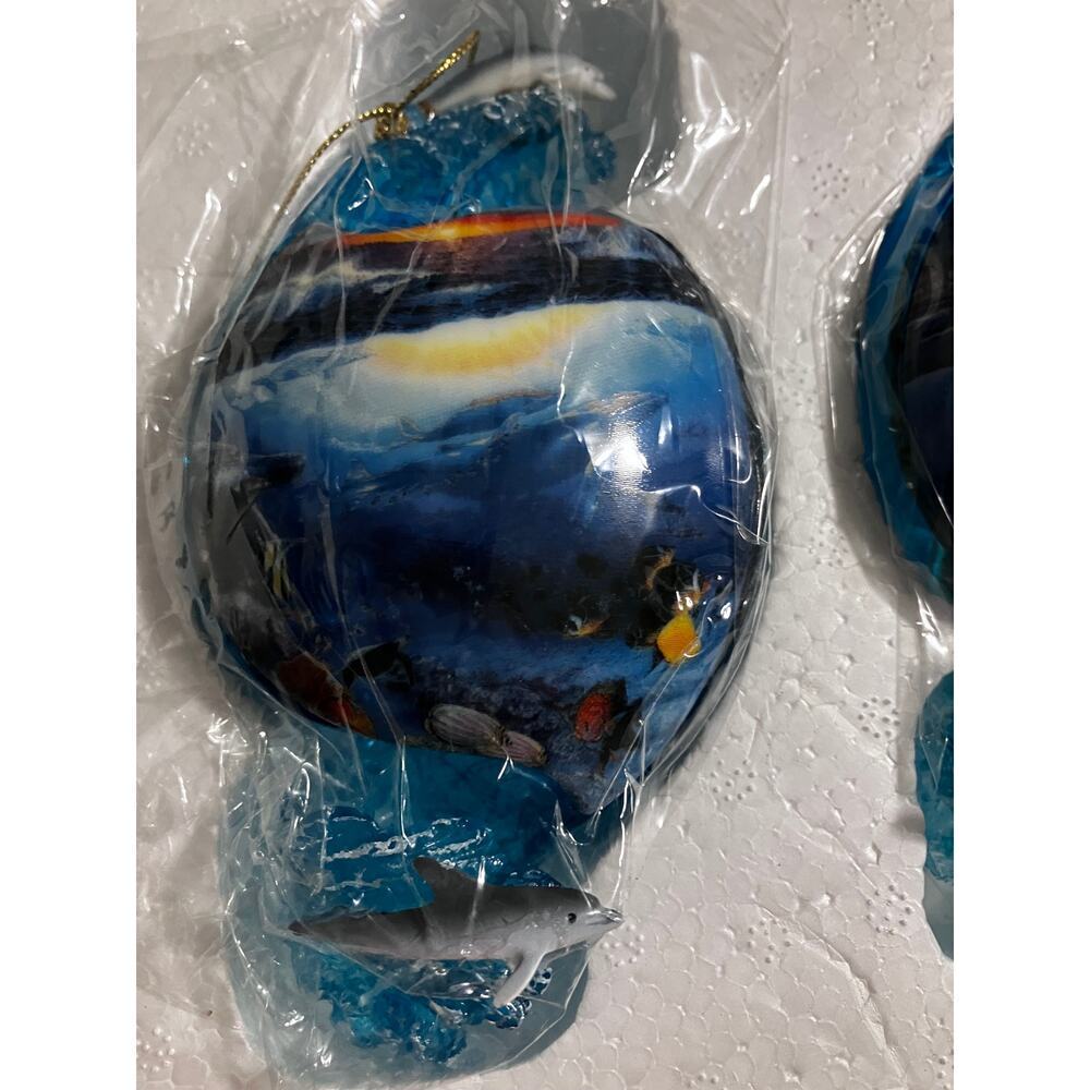 The Bradford editions above below ornament collection Sea Dolphins Decor Coastal - Picture 14 of 14